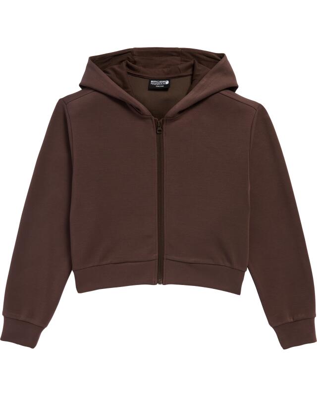 Veste sweat zippée de sport fille, marron (KiK Braune Sport-Sweatjacke (braun)) — KiK, produit allemand authentique au Maroc
