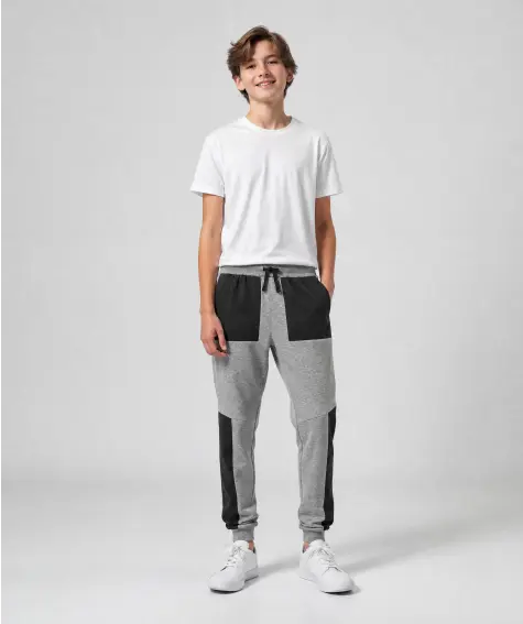 Jogging-Sporthose mit Nylon-Einsätzen
