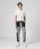 Jogging-Sporthose mit Nylon-Einsätzen grau melange