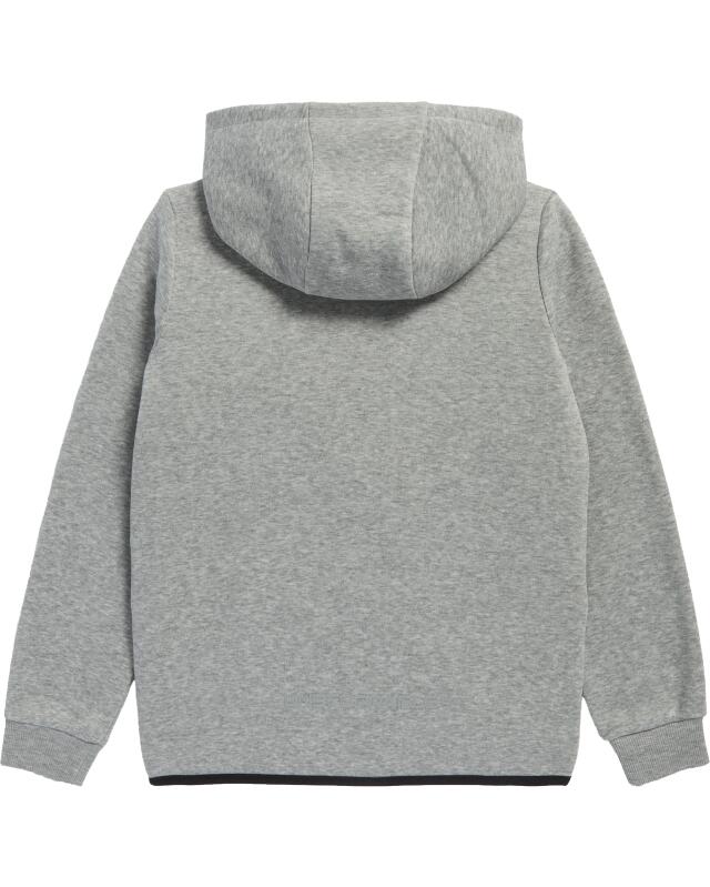 Veste sweat zippée de sport à capuche garçon, gris chiné (KiK Sport-Sweatjacke mit Kapuze (grau melange)) — KiK, produit allemand authentique au Maroc