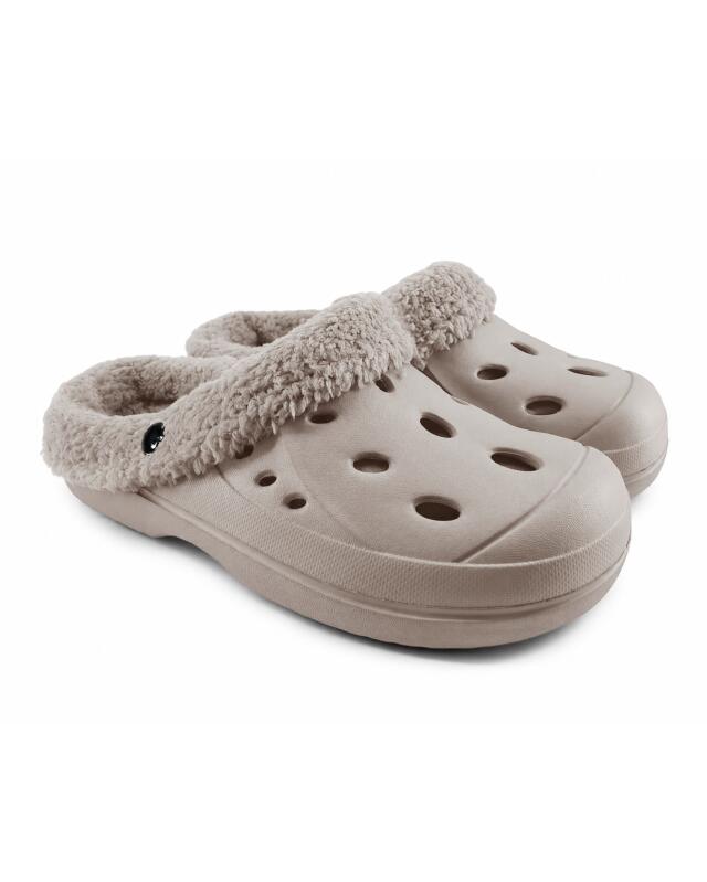 Clogs femme, beige (KiK Einfarbige Clogs (Beige)) — KiK, produit allemand authentique au Maroc