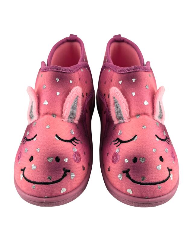 Chaussons de maternelle à motif animal fille, rose (KiK Kindergartenschuhe im Tier-Design (rosa)) — KiK, produit allemand authentique au Maroc