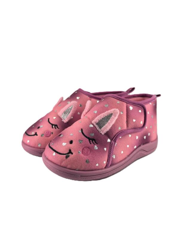 Chaussons de maternelle à motif animal fille, rose (KiK Kindergartenschuhe im Tier-Design (rosa)) — KiK, produit allemand authentique au Maroc