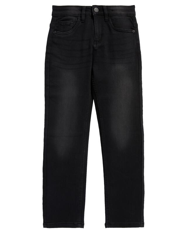 Jean à délavage noir garçon, jean noir (KiK Jeans mit schwarzer Waschung (Denim black)) — KiK, produit allemand authentique au Maroc
