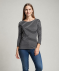 Shirt mit 3/4-Ärmeln schwarz/weiß