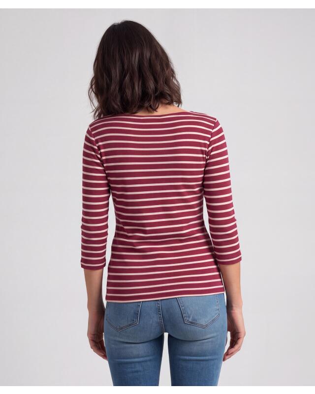 T-shirt à manches 3/4 femme, rouge/rose vif (KiK Shirt mit 3/4-Ärmeln (rot/pink)) — KiK, produit allemand authentique au Maroc