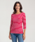 Shirt mit 3/4-Ärmeln rot/weiß