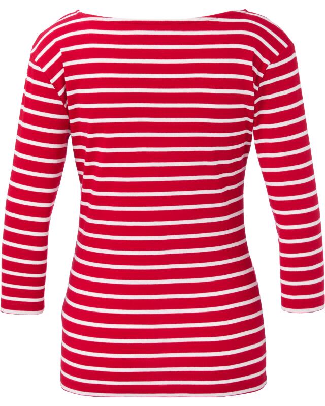 تيشيرت بأكمام 3/4 للنساء، أحمر/أبيض (KiK Shirt mit 3/4-Ärmeln (rot/weiß)) — KiK, منتج ألماني أصلي في المغرب