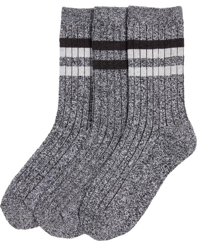 Chaussettes moulinées homme, gris — KiK, produit allemand authentique au Maroc