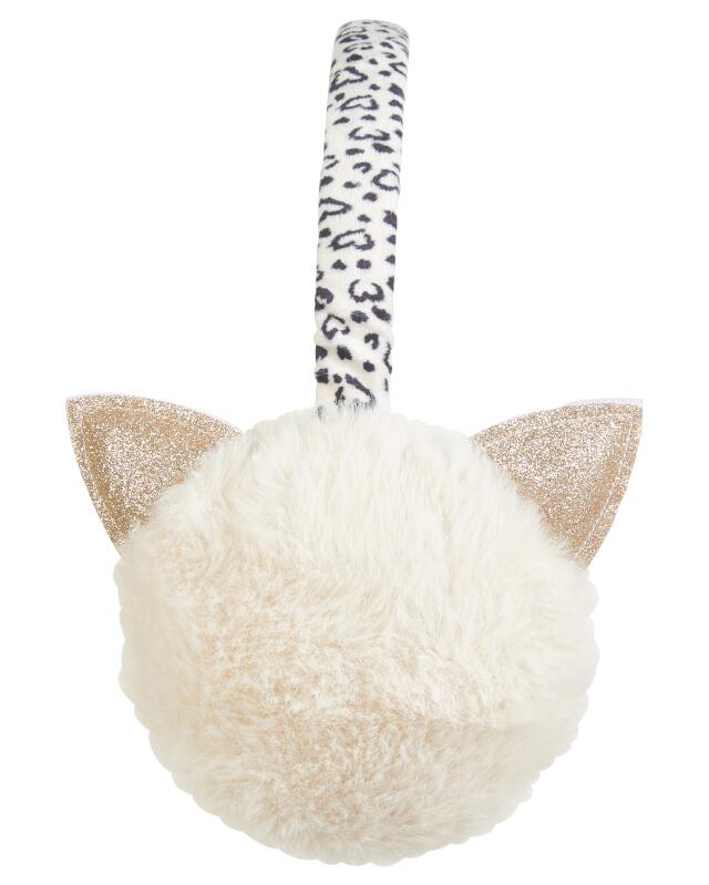 Cache-oreilles en peluche fille, beige (KiK Plüsch-Ohrenwärmer (Beige)) — KiK, produit allemand authentique au Maroc