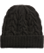 Gestrickte Mütze schwarz