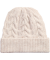 Gestrickte Mütze creme
