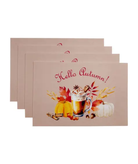 Platzsets mit Herbstmotiv