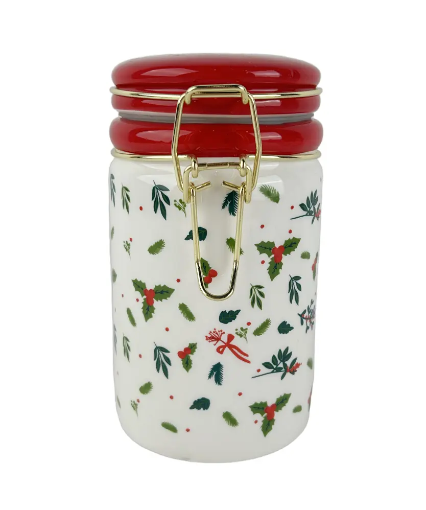 Aufbewahrungsdose Weihnachten, rot/weiß