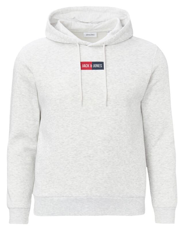 سويت شيرت بطبعة شعار للرجال، أبيض مبرقش (KiK Sweatshirt mit Logo-Print (weiß melange)) — KiK, منتج ألماني أصلي في المغرب