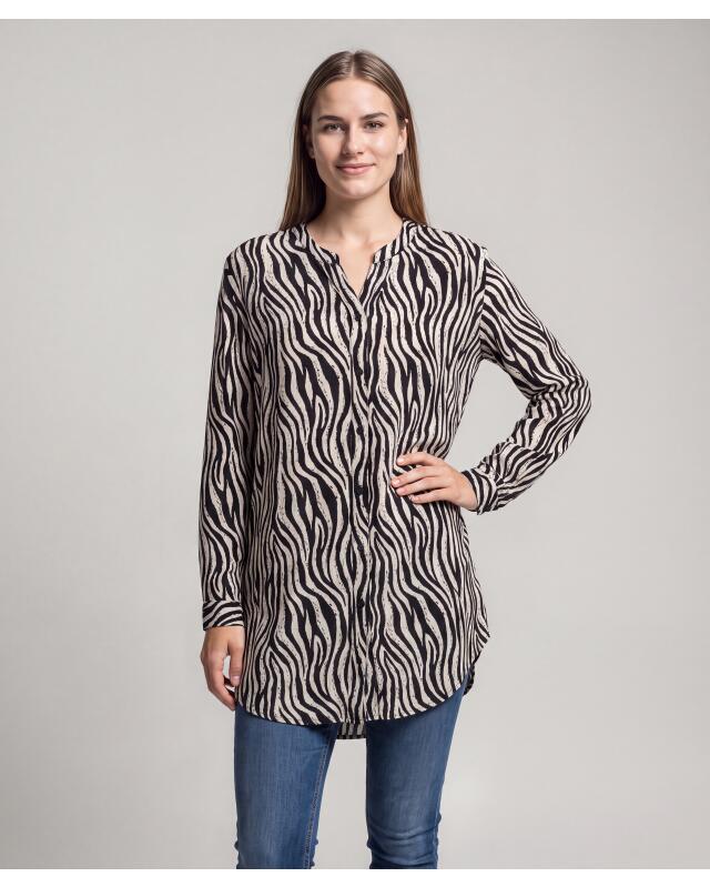 Zebra print longline blouse for women, zebra print — KiK, authentic German product in Morocco