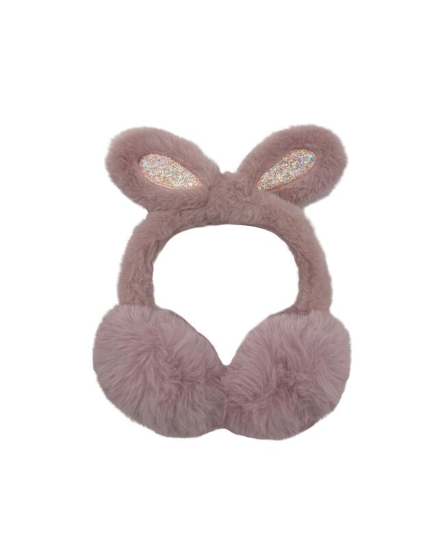 Glitter ear warmers for girls, pink — KiK, authentic German product in Morocco