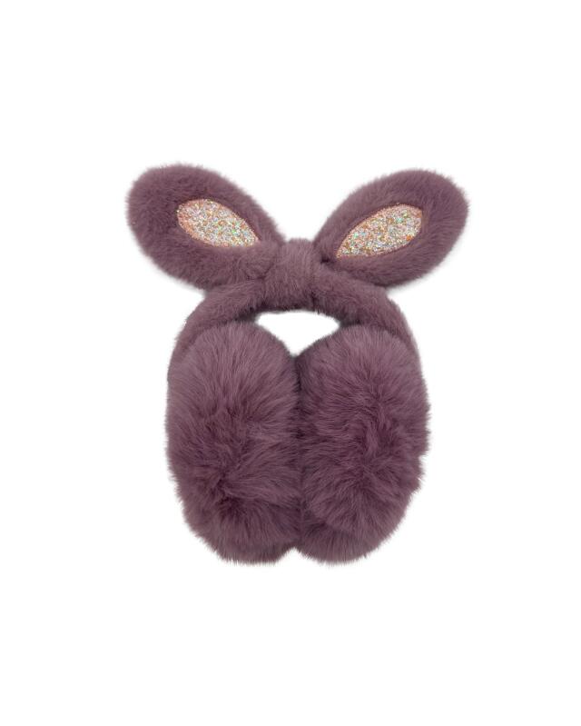Cache-oreilles à paillettes fille, violet (KiK Ohrenwärmer mit Glitzer (lila)) — KiK, produit allemand authentique au Maroc
