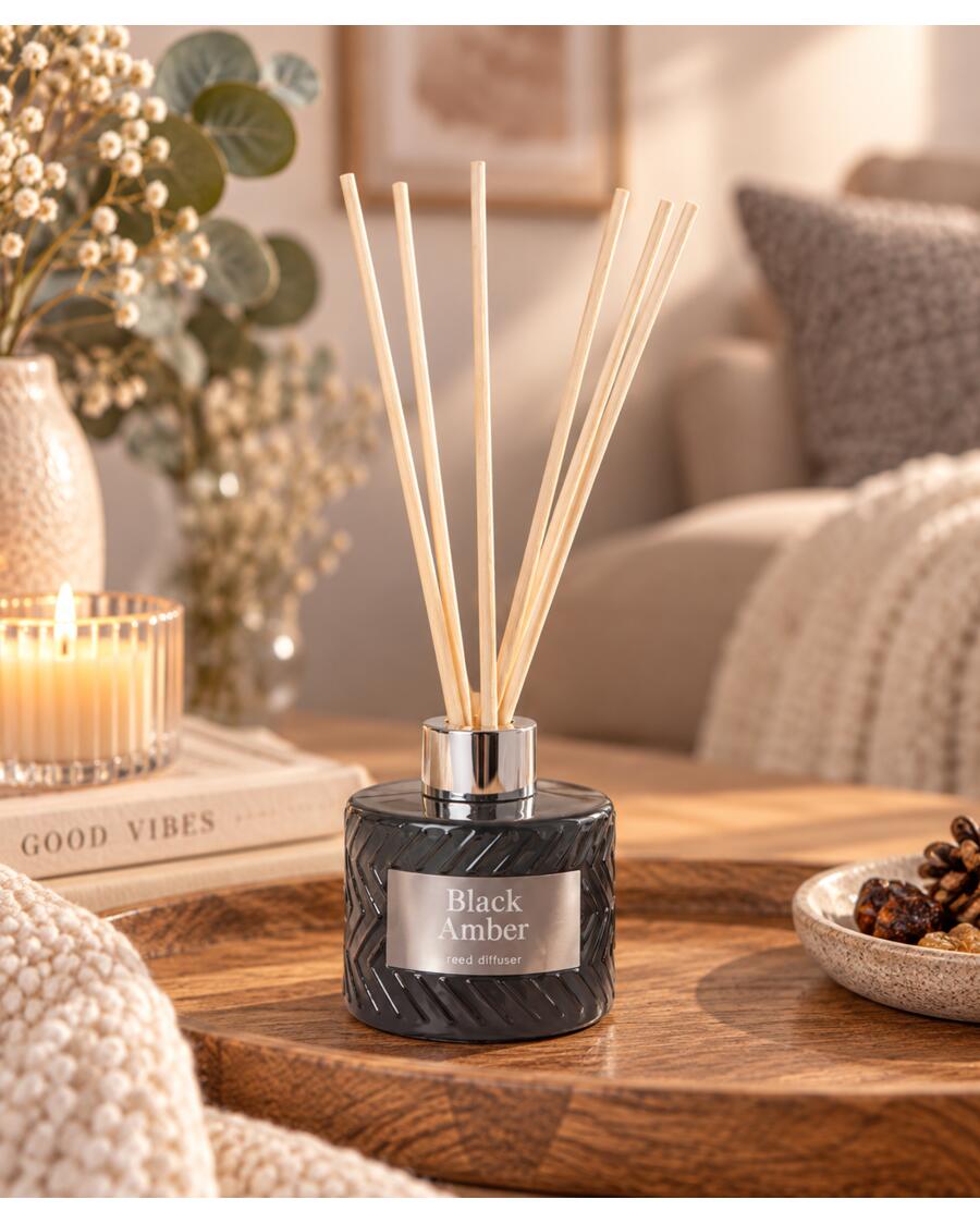 Raumduft Black Amber, grau