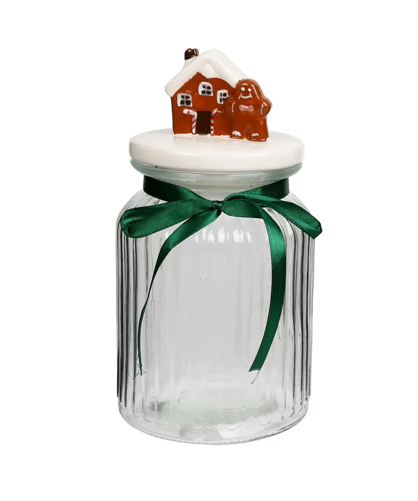 Aufbewahrungsglas Weihnachten, weiß