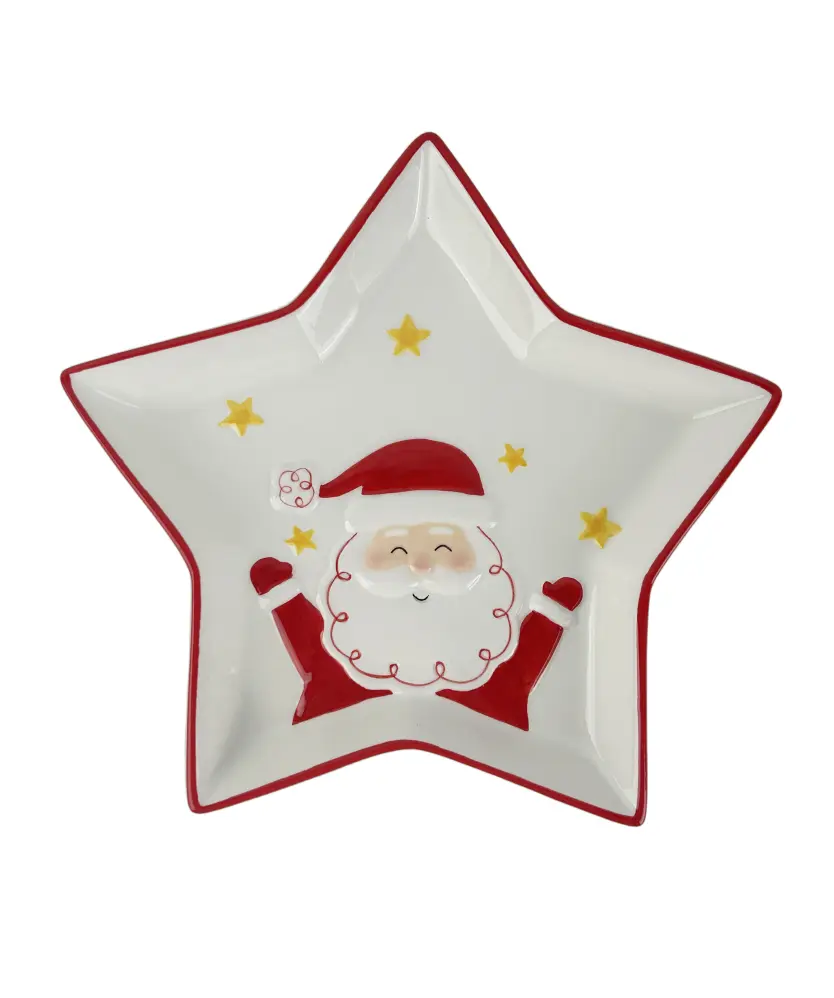 Teller Weihnachten, weiß