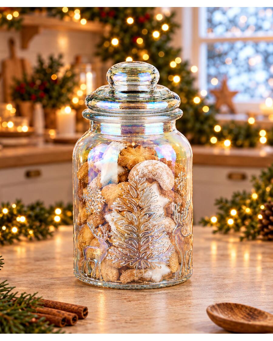 Vorratsglas Weihnachten, transparent