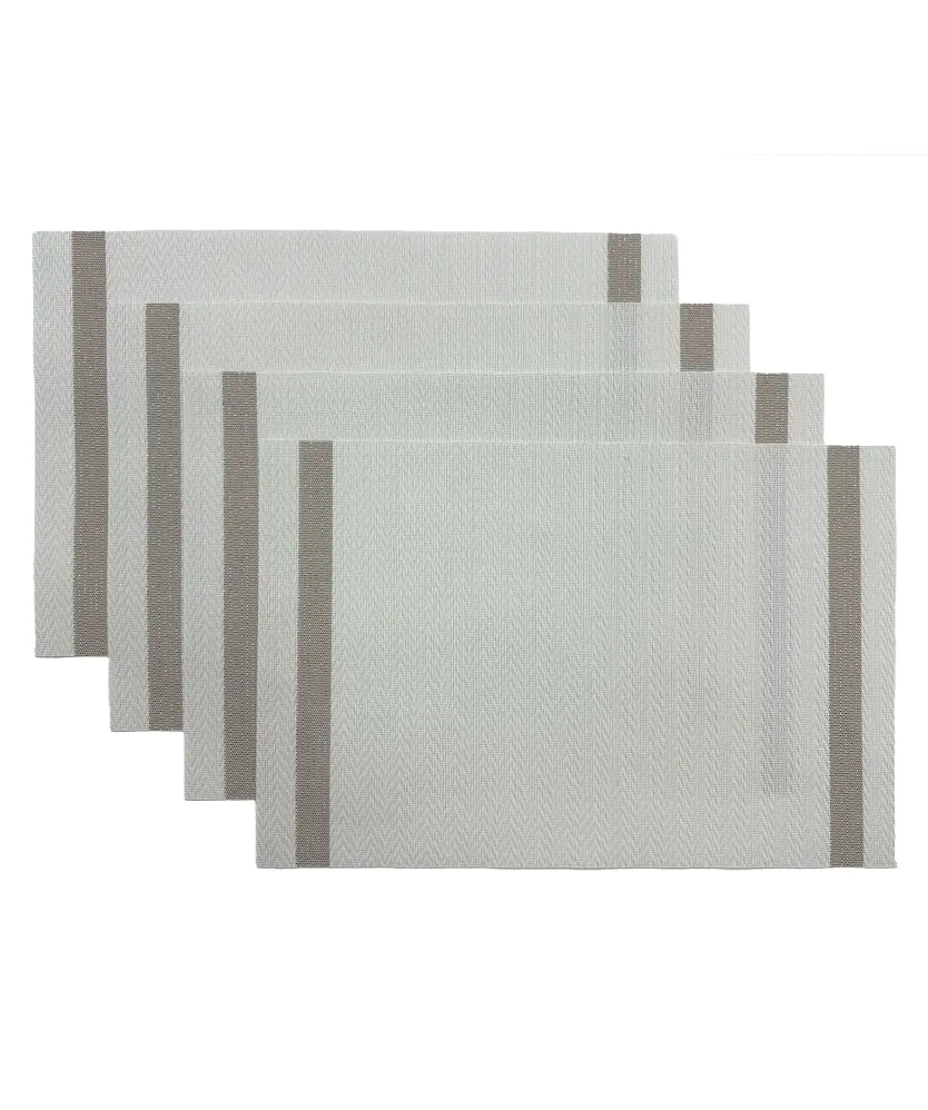 Jacquard-Platzsets, offwhite gemustert