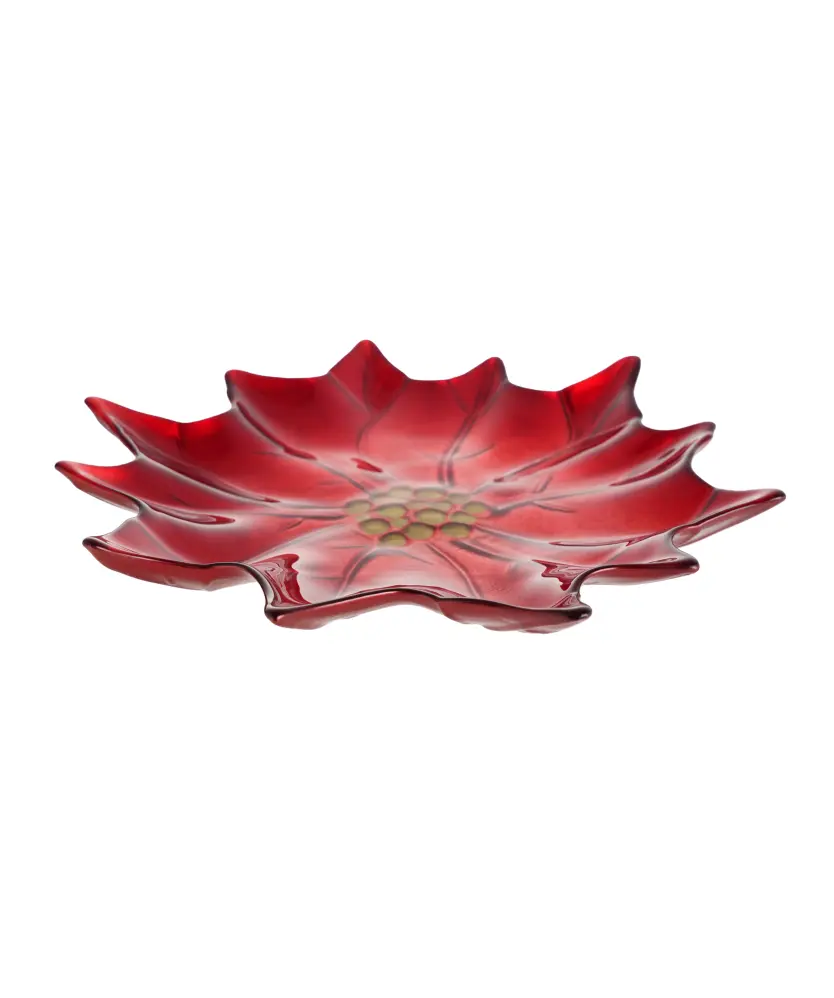 Servierplatte Weihnachten, rot