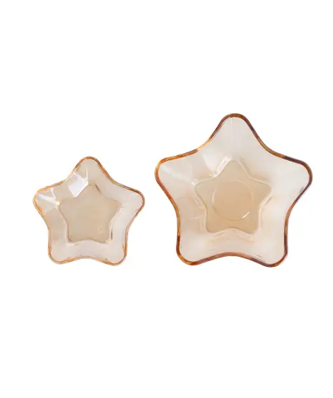 Glasschalen in Sternform