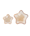 Glasschalen in Sternform gold