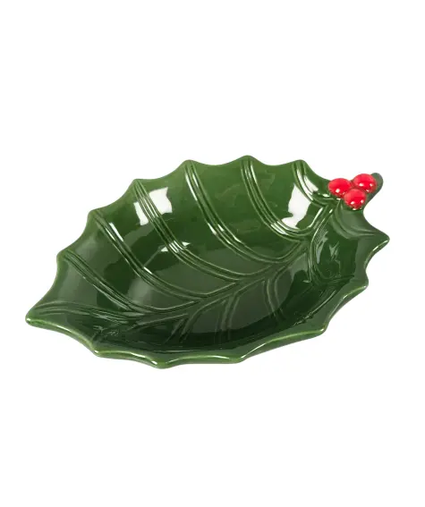 Weihnachtsschale in Blattform