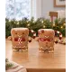 Tazas de pan de jengibre navideñas