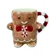 Tazas de pan de jengibre navideñas