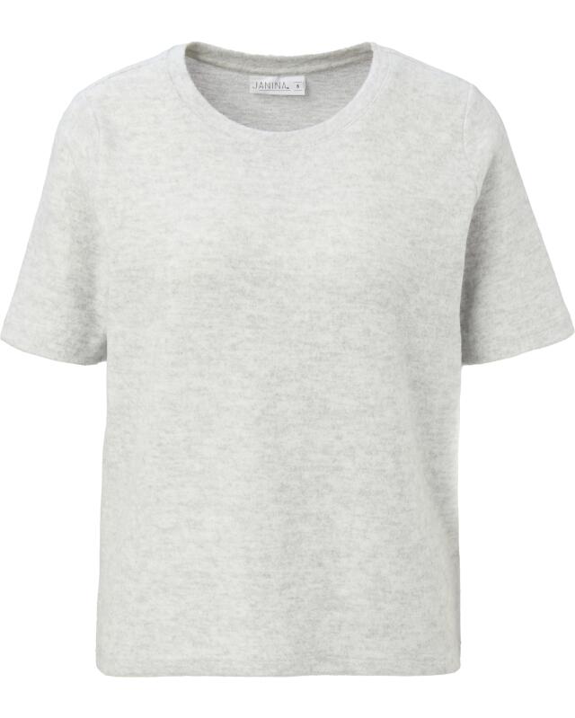 T-shirt for women, light grey marl (KiK T-Shirt in Melange (hellgrau melange)) — KiK, authentic German product in Morocco
