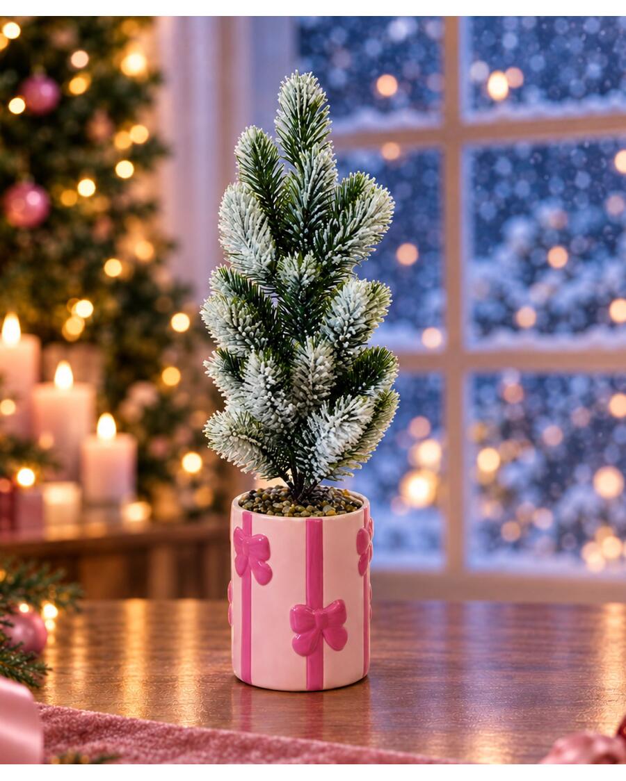 Künstlicher Tannenbaum Weihnachten, pink