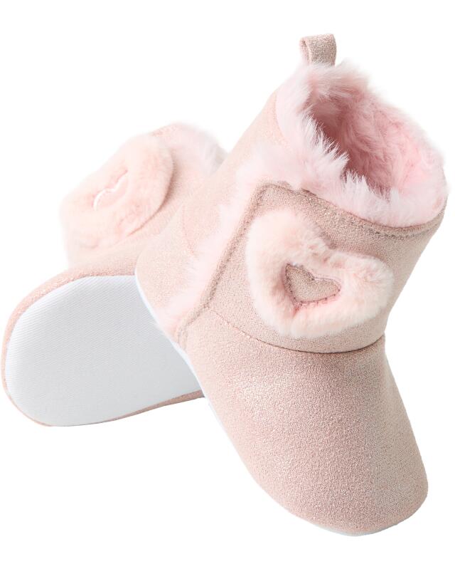 Chaussures bébé pailletées fille, rose — KiK, produit allemand authentique au Maroc