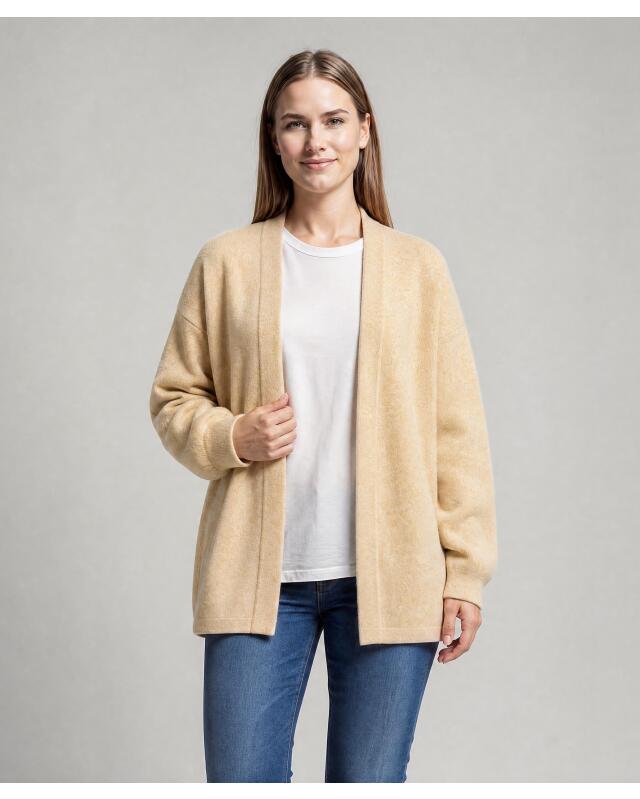 Cardigan à poignets femme, marron — KiK, produit allemand authentique au Maroc