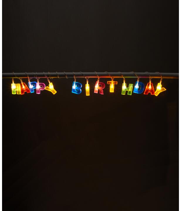 Lichterkette, Happy Birthday (Art. 1069179) KiK
