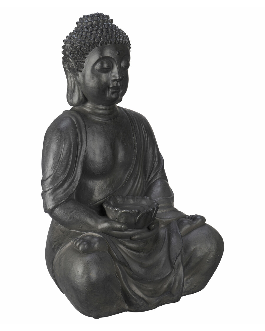 Dekofigur, Buddha, mit Onlineshop Teelichthalter KiK | (Art. 1095115)