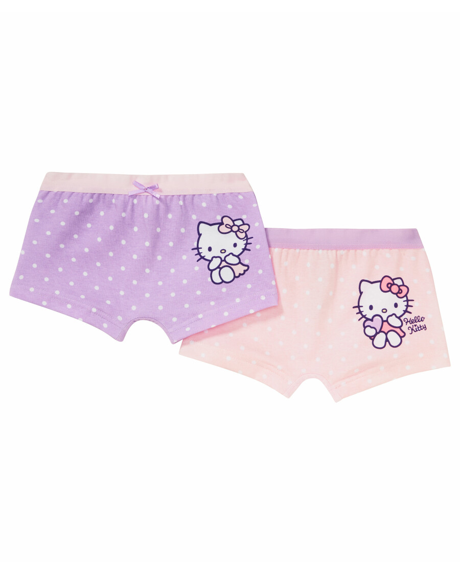 Hello Kitty Sanrio Panty Slip 10er Doppelpack Schwarz und Grau : :  Fashion