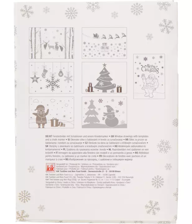 Fensterbilder Weihnachtsmotive 2025 Binni Goldina