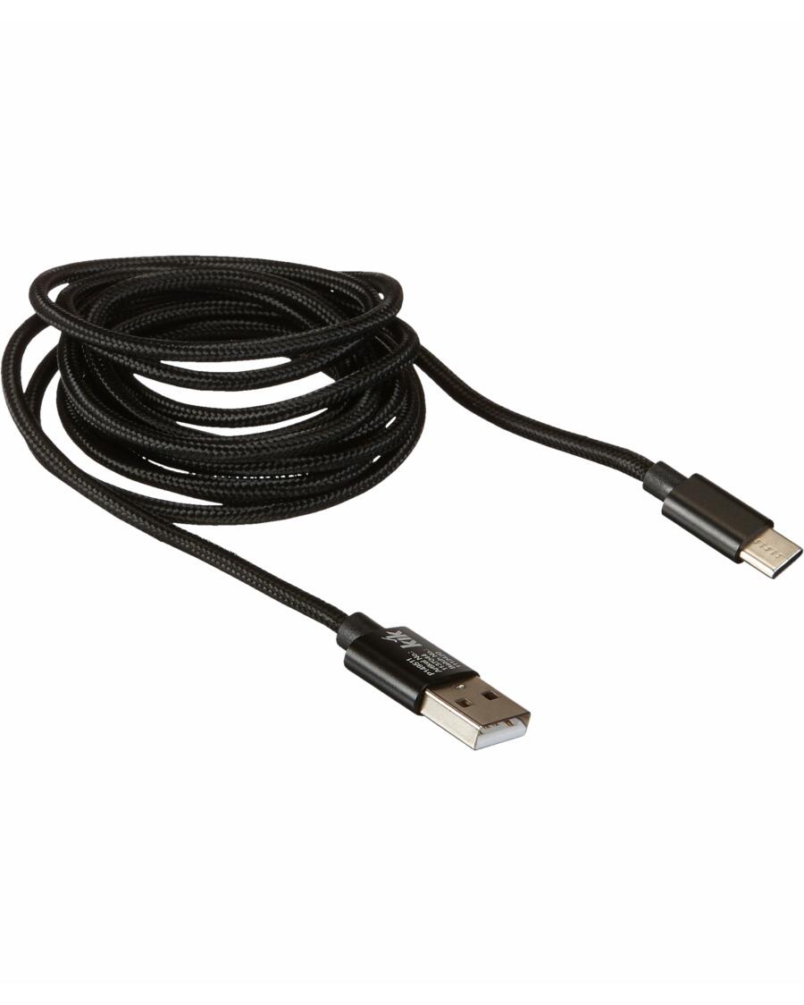 Kabel do ładowania i transmisji danych czarny