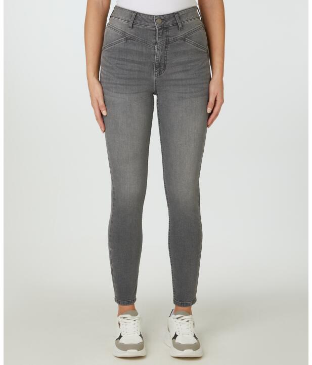 Janina skinny denim wear top