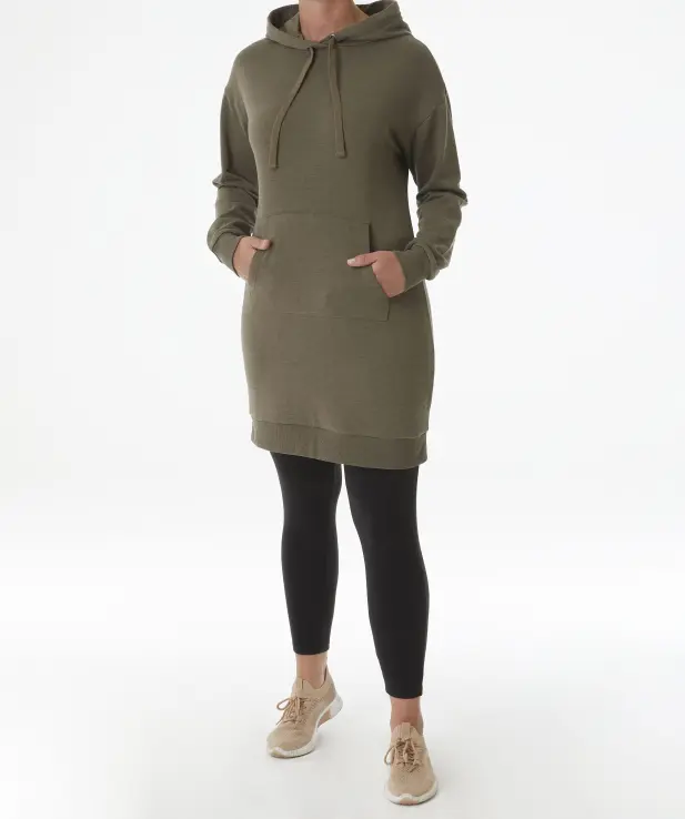 Sweatkleid khaki clearance