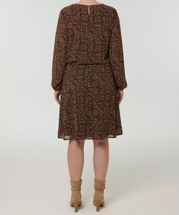 Langarm-Kleid, Janina, elastischer Taillenbund (Art. 1158178_1) | KiK  Onlineshop