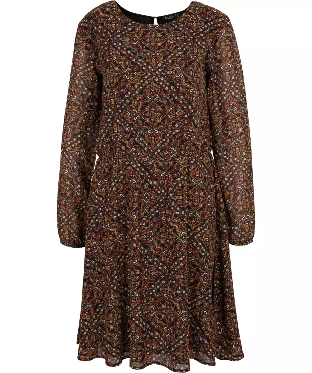 Langarm-Kleid, Janina, elastischer Taillenbund (Art. 1158178_1) | KiK  Onlineshop