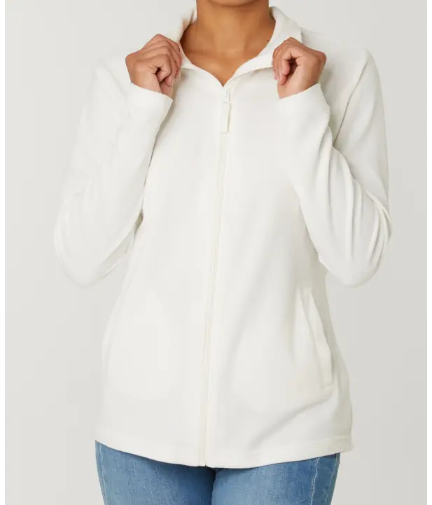 Fleecejacke damen weiß kik clearance